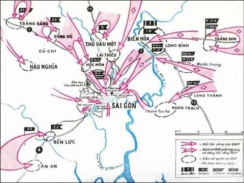 Lược đồ Chiến dịch Hồ Chí Minh