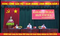 HĐND tỉnh Long An khóa VIII tổng kết hoạt động nhiệm kỳ 2011-2016