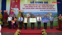 Mỹ Lộc đón nhận danh hiệu xã đạt chuẩn nông thôn mới nâng cao năm 2021