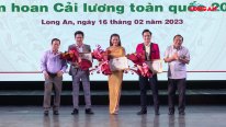 Họp mặt mừng công thành tích tham gia Liên hoan Cải lương toàn quốc 2021