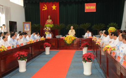 Hình ảnh Tổng Bí thư Nguyễn Phú Trọng trong những chuyến thăm và làm việc tại tỉnh Long An