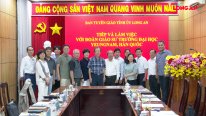 Ban Tuyên giáo Tỉnh ủy Long An tiếp và làm việc với Đoàn giáo sư Trường Đại học Yeungnam, Hàn Quốc