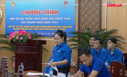 Lãnh đạo UBND tỉnh đối thoại với thanh niên năm 2024