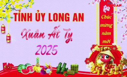 Nguyên Chủ tịch nước - Trương Tấn Sang và các đồng hương chúc tết tỉnh Long An