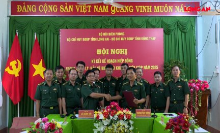 Ký kết kế hoạch hiệp đồng trong quản lý, bảo vệ biên giới khu vực tiếp giáp năm 2025