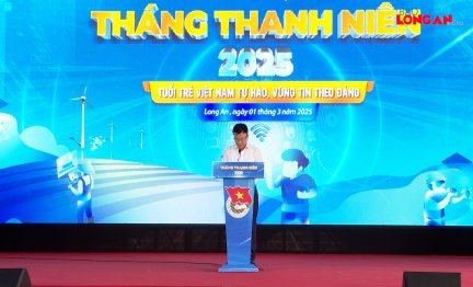 Phó Thủ tướng Chính phủ - Lê Thành Long tham dự Lễ khởi động Tháng Thanh niên năm 2025 tại Long An