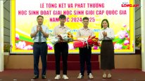 12 học sinh giỏi quốc gia nhận Bằng khen của Chủ tịch UBND tỉnh