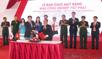 Bàn giao mặt bằng KCN Việt Phát