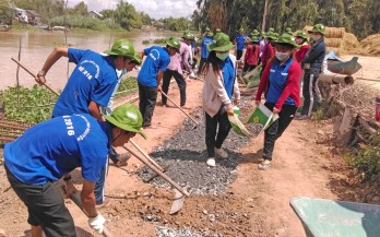 Tân Hưng: Sôi nổi Chiến dịch thanh niên tình nguyện hè 2016