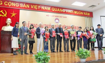 90 ấn phẩm được trao giải thưởng sách Việt Nam năm 2016