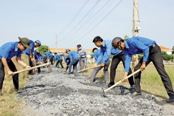 Trên những công trình Tháng Thanh niên