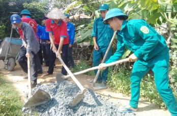 Chiến sĩ hoa phượng đỏ chung tay vì cuộc sống cộng đồng