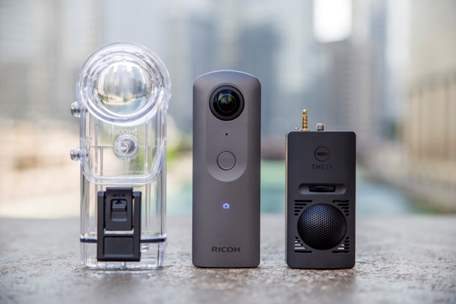 Ricoh ra mắt mẫu camera có khả năng quay video 360 độ 4K