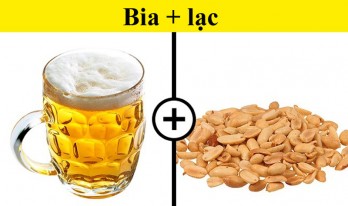 Uống bia với lạc gây hại sức khỏe?