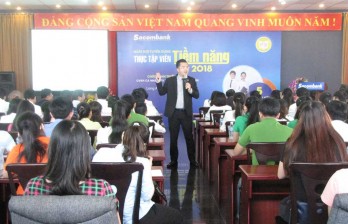 Hơn 100 sinh viên tham gia ngày hội tuyển dụng thực tập viên tiềm năng Sacombank