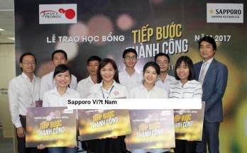 Sapporo Việt Nam trao học bổng “Tiếp bước thành công”