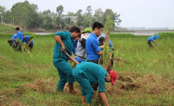 Mộc Hóa ra quân thực hiện công trình “Cánh đồng thanh niên”