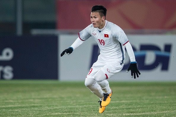 Vietnamese midfielder Nguyen Quang Hai (Photo: bongda.com.vn)