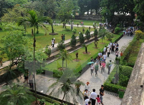 At the Thang Long Imperial Citadel (Photo: VNA)