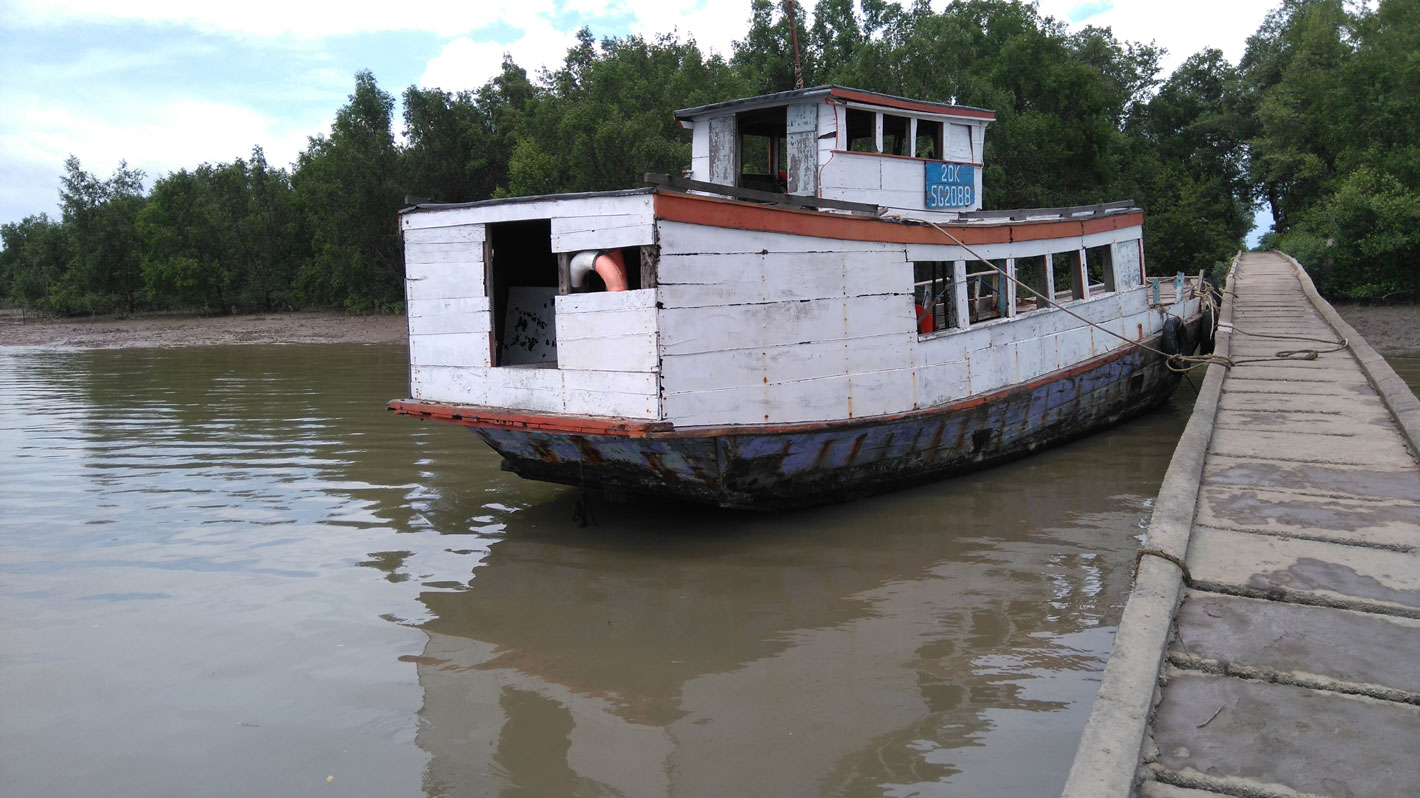 Khu vực bến đò Rạch Cát phía xã Long Hựu Đông, huyện Cần Đước hiện nằm trên đất quốc phòng