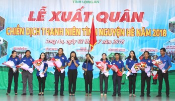 Long An xuất quân Chiến dịch Thanh niên tình nguyện hè năm 2018