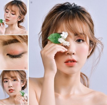 Có ngay lớp makeup xinh yêu trong tíc tắc cùng lối trang điểm đơn sắc