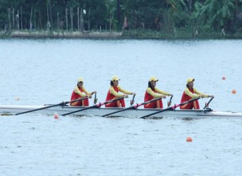 Tấm huy chương vàng đầu tiên giúp các VĐV Việt Nam giải tỏa áp lực