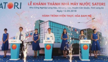 Cần Giuộc: Khánh thành nhà máy nước SATORI