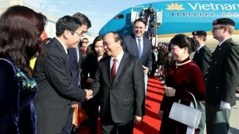 Prime Minister Nguyen Xuan Phuc arrives in Brussels