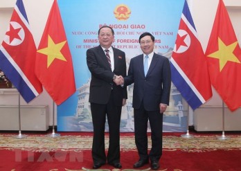 Deputy PM, FM holds talks with DPRK Foreign Minister