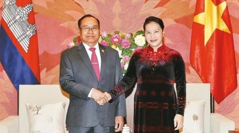 NA Chairwoman meets Cambodian Senate Vice President