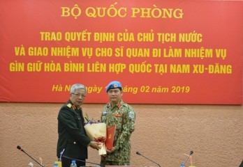 Another Vietnamese officer assigned peacekeeping duty in South Sudan