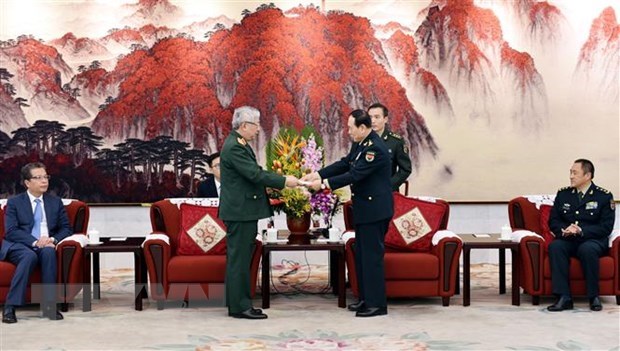 A high-ranking military delegation of Vietnam led by Deputy Minister of National Defence Sen. Lt. Gen. Nguyen Chi Vinh is paying a working visit to China from February 19 to 22 (Photo: VNA)