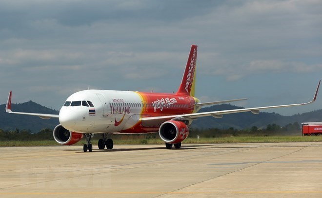 An aircraft of Vietjet Air (Photo: VNA)