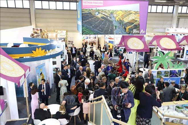 Vietnamese booths at ITB 2019 attract many foreign visitors (Source: VNA)