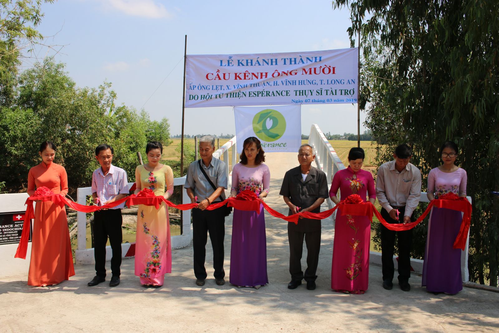 The Ong Muoi canal bridge was officially put into use