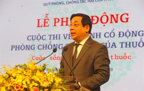 Associate Prof. Dr. Luong Ngoc Khue, director of the fund for prevention and control of tobacco harms (Source: giadinh.net.vn)