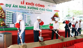 Khởi công dự án Nhà xưởng cao tầng tại KCN Long Hậu