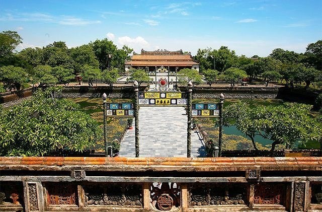 VR technology brings tourists a panoramic view of Hue Royal Citadel. (Photo: vntrip360.com)