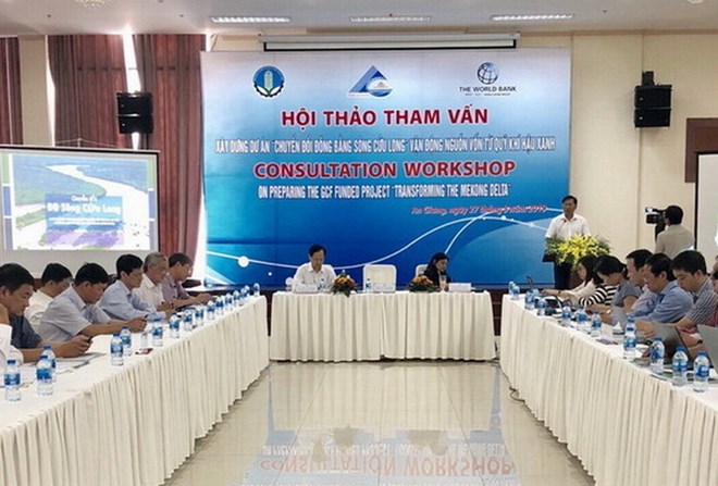 At the consultation workshop on preparing the “Transforming the Mekong Delta” project (Photo: baotainguyenmoitruong.vn)