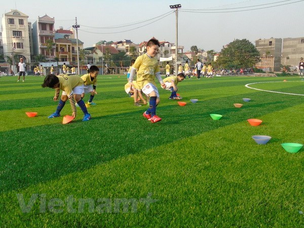 Children playing football at SforA school. Illustrative image (Source: SforA)