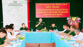 Biên phòng Long An - Tây Ninh - Bình Phước hiệp đồng bảo vệ biên giới tiếp giáp 2019