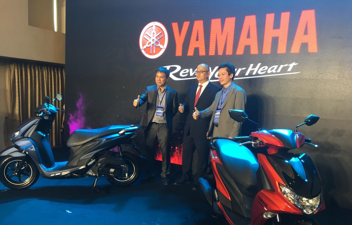 Lễ ra mắt mẫu xe tay ga hoàn toàn mới Yamaha FreeGo 125. (Nguồn: Thế Anh/Vietnam+)