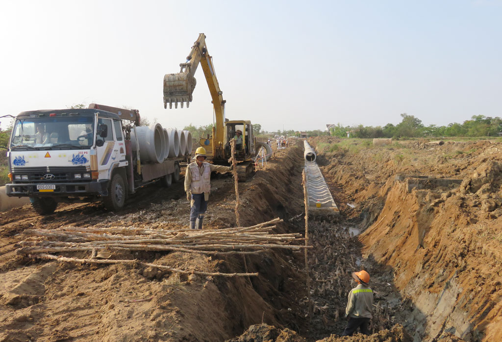 Phuoc Dong Bridge Harbour IP is implementing infrastructure construction