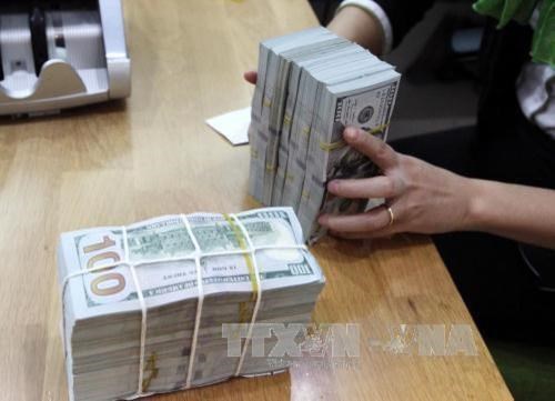 The daily reference exchange rate was set at 22,991 VND/USD on the morning of April 17 (Photo: VNA)