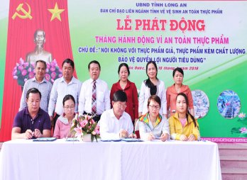 Long An phát động Tháng Hành động vì an toàn thực phẩm 2019