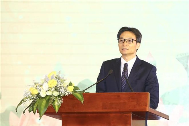 Deputy Prime Minister Vu Duc Dam speaks at the event (Photo: VNA)