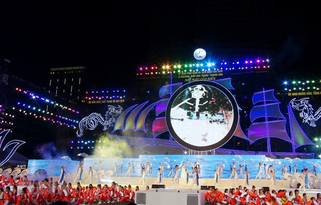 At the opening ceremony of the National Tourism Year 2019 and the ninth Nha Trang-Khanh Hoa Sea Festival (Photo: VNA)