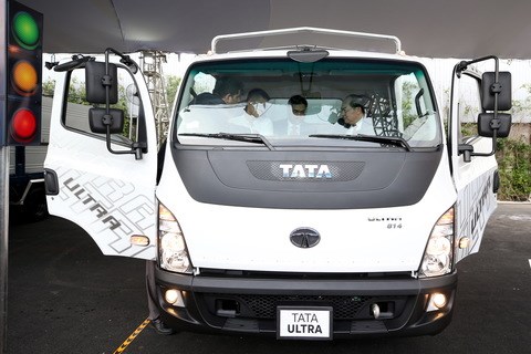 Tata Motors recently launched the new Ultra BUV range of trucks in HCM City (Photo: VNA)