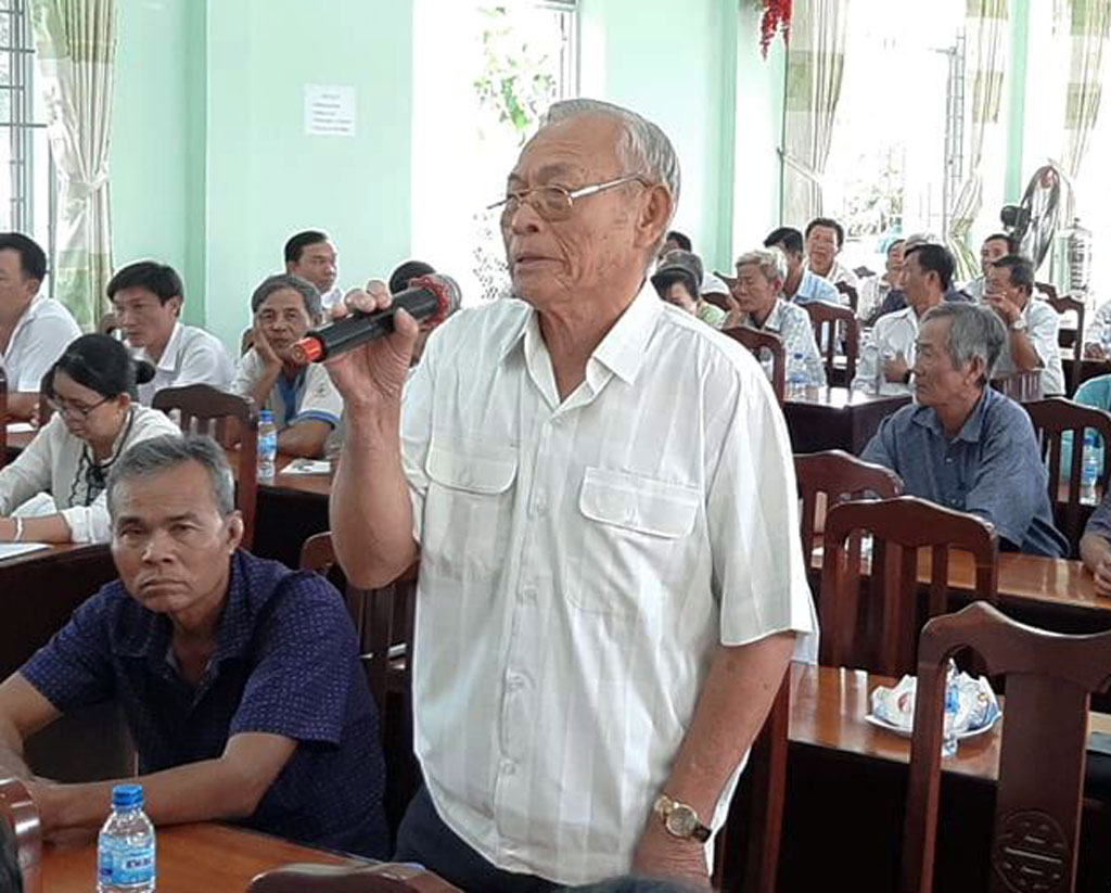 Voter Nguyen Van Phu, living in Bac Chan 2, Tuyen Thanh commune, suggested that the state should pay attention to output issues for agricultural products